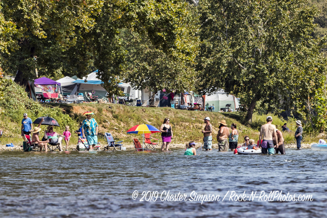 Swimming on the Shenandoah River during the Watermelon Festival