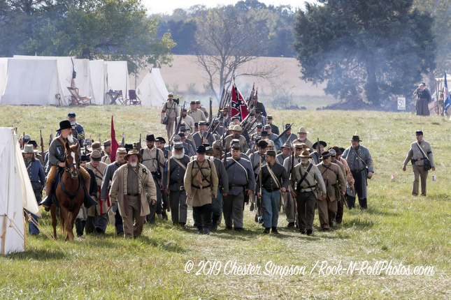 Battle of Cedar Creek Reenactment with over 3000 reenactors
